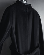 "Max Mara" 90’s-00’s Stand collar belted coat