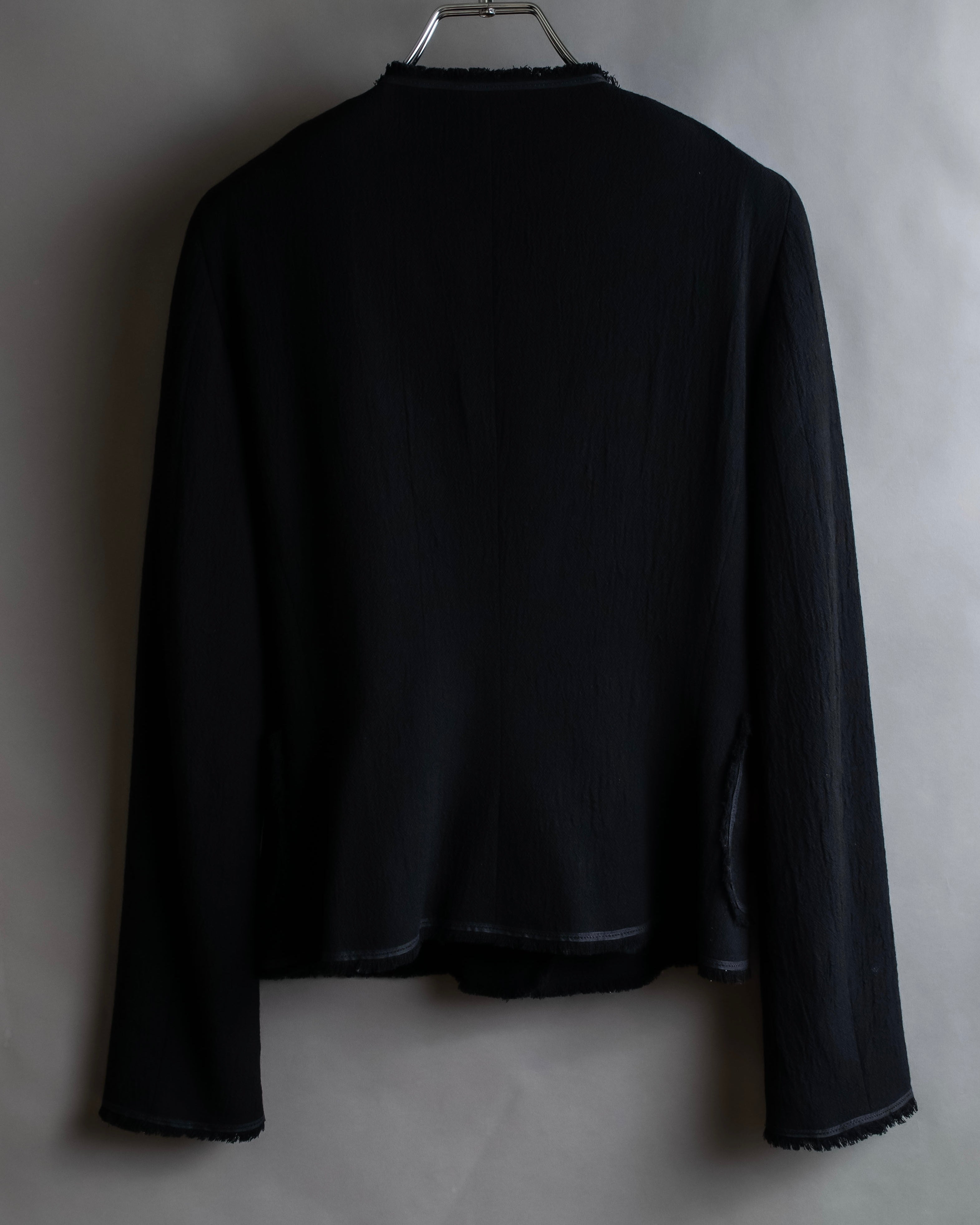 "MOSCHINO" Object sewn design tweed jacket