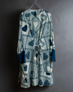 "RED VALENTINO" Abstract heart pattern drawstring onepiece