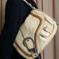 "Christian Dior" Gaucho saddle one shoulder leather bag