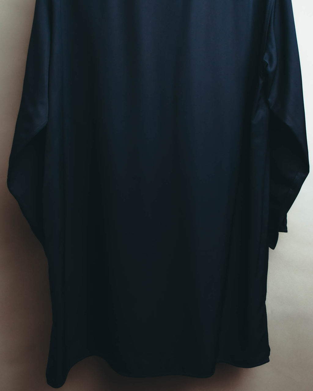 -SPECIAL- "Jil Sander" 2023 Elegant rayon skipper mock-neck shift dress
