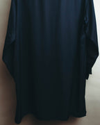 -SPECIAL- "Jil Sander" 2023 Elegant rayon skipper mock-neck shift dress