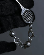 "GUCCI" Tennis racket motif silver bracelet