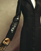 "Bottega Veneta" 90's-00's Sculptural tailored long coat