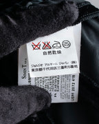 "ARMANI COLLEZIONI" Satin switched design velvet jacket