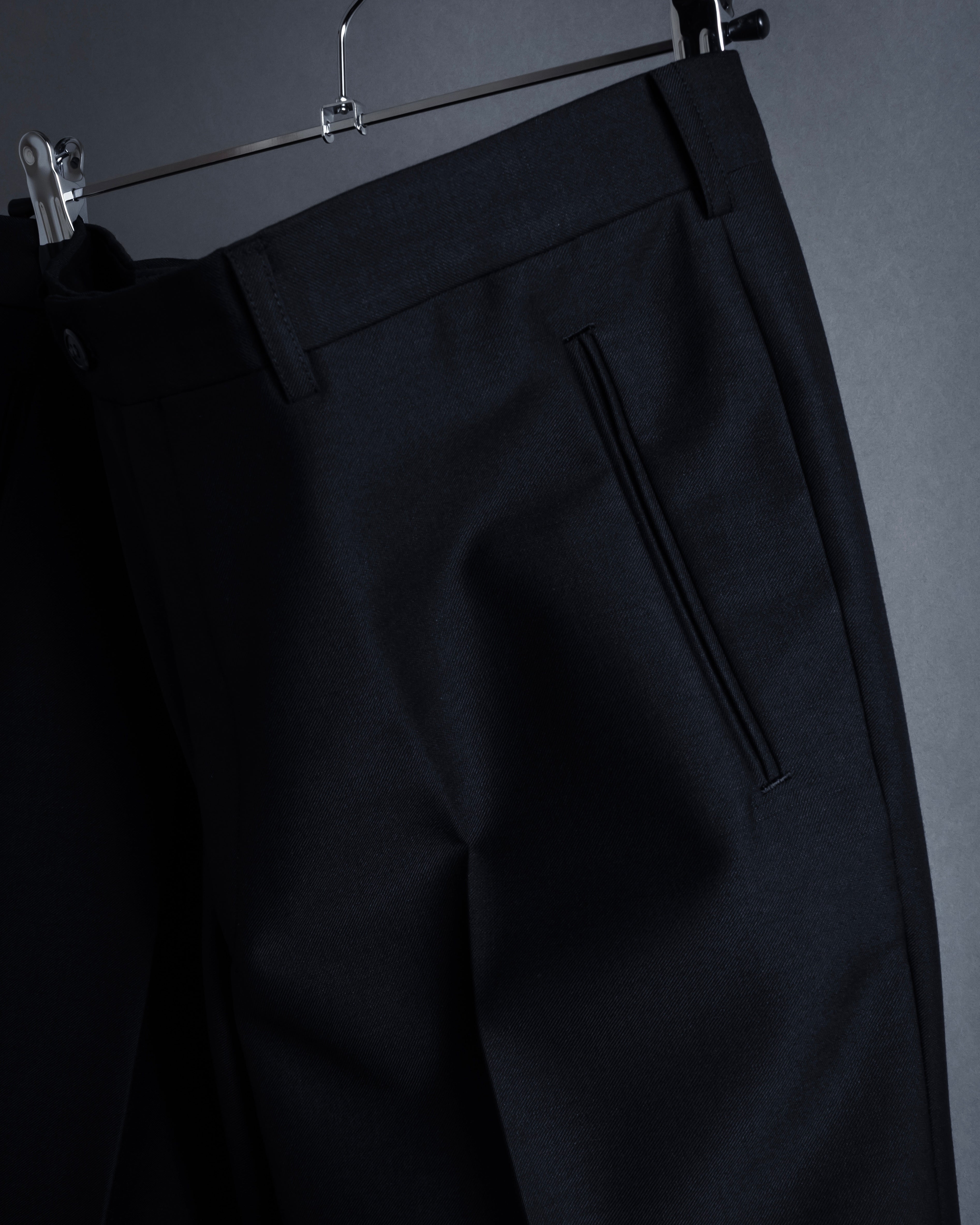 "YVES SAINT LAURENT" Strongly tailored shaped wool set up