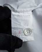 "COMME des GARCONS
HOMME" 90's Keiichi Tanaka design striped shirt