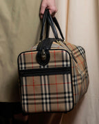 "BURBERRYS" Nova check canvas boston bag