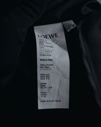 –SPECIALS– "LOEWE" 2017-2018 Minimal a-line calfskin piping coat