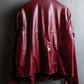 Vintage enamel like front button design blouson