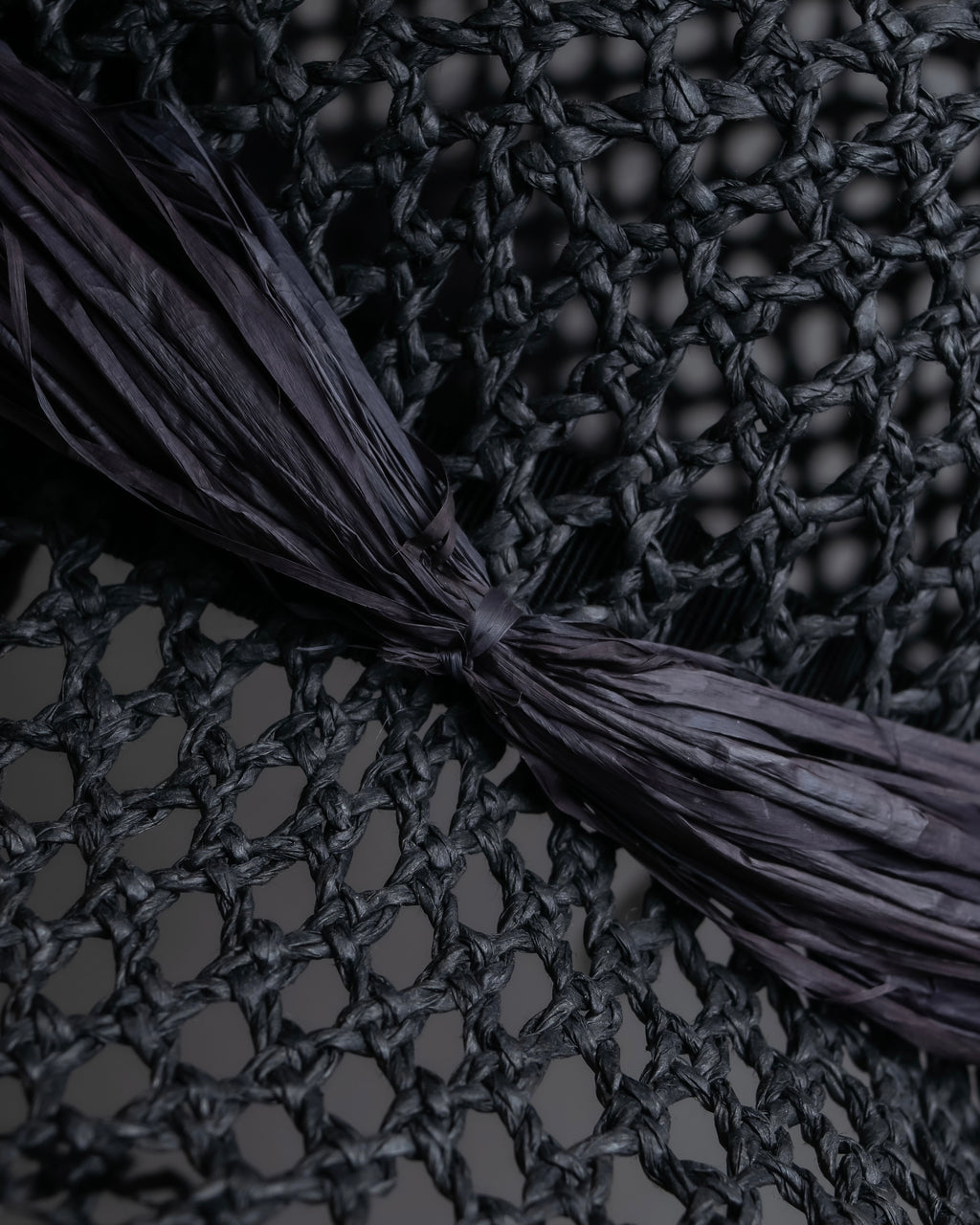 "Christian Dior" Raffia ribbon design paper fiber hat