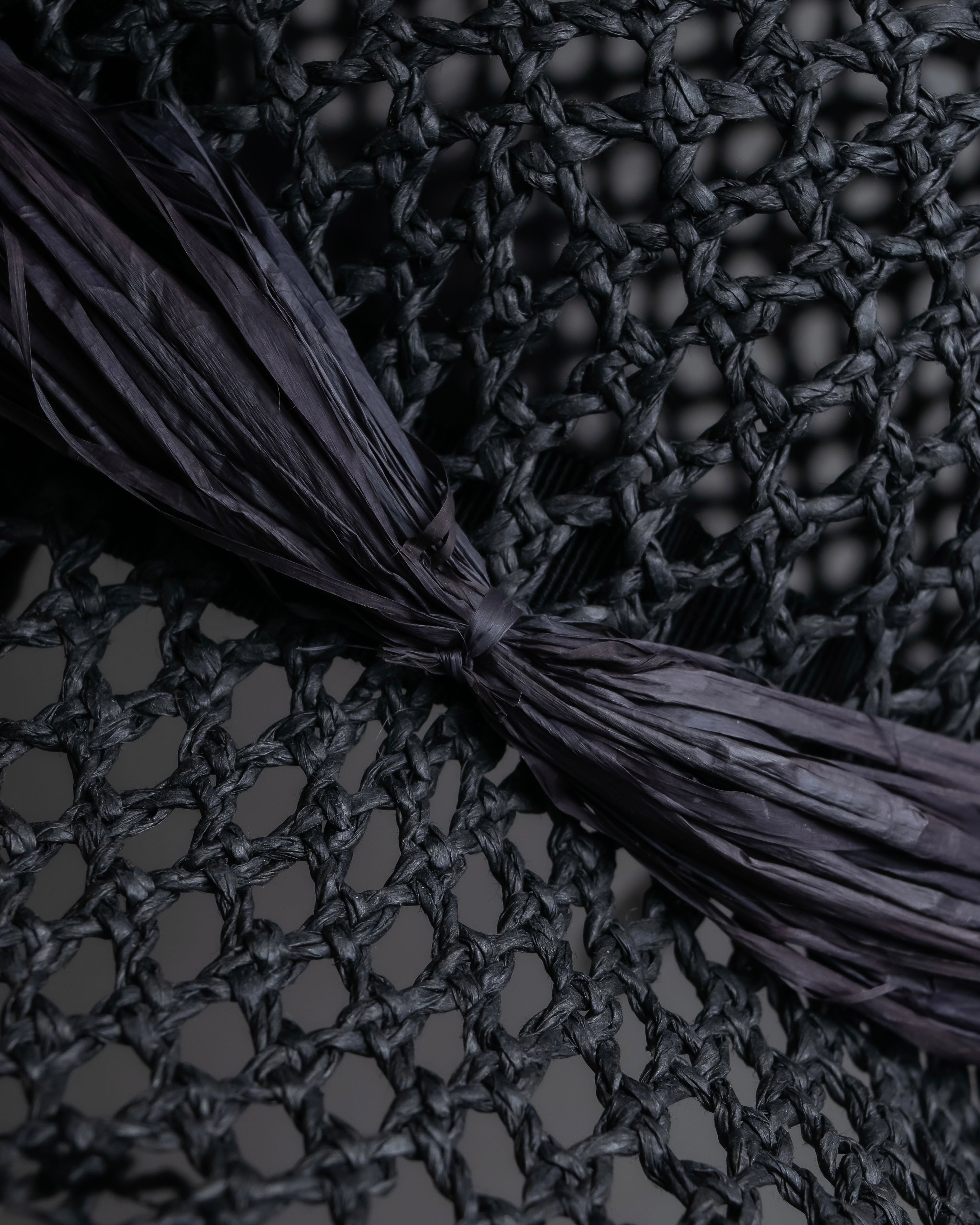 "Christian Dior" Raffia ribbon design paper fiber hat