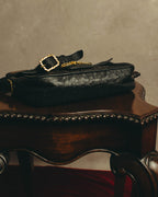 -SPECIAL- “CELINE“ 00’s-10’s Ostrich embossed leather shoulder bag