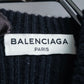 "BALENCIAGA" Cracked wool sleeveless dress