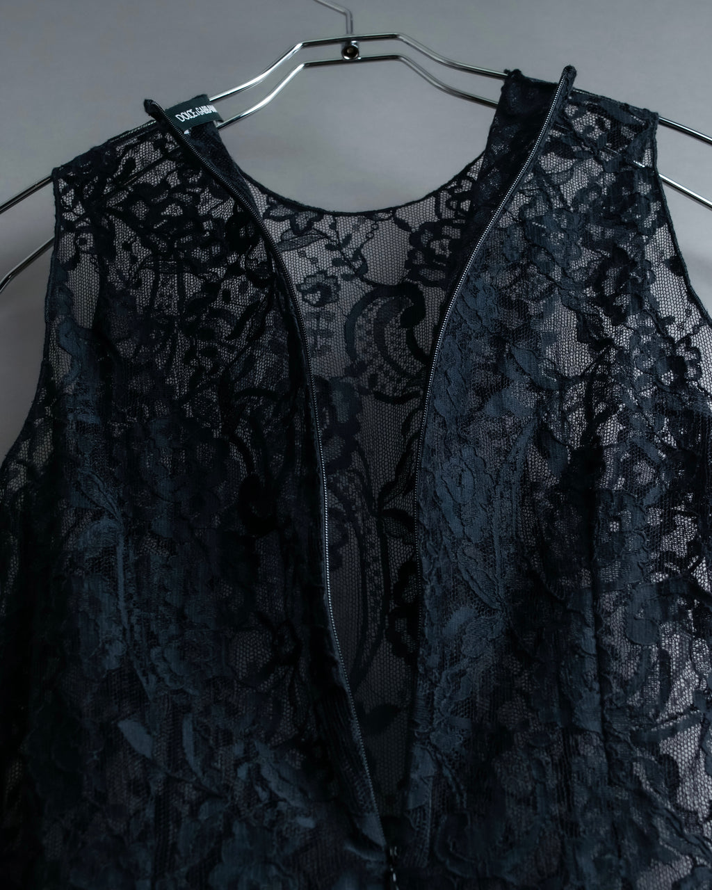 "D&amp;G" Botanical pattern lace shift dress