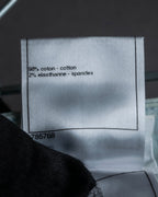 "CHANEL" Coco Mark button detail washed flared denim