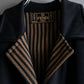 "FENDI" Pecan pattern design mid length stand up collar coat