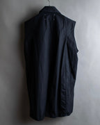 "MAISON MARGIELA" 13SS Panel design sleeveless black shirt