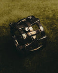 "Jean Paul Gaultier" 90's-00's Sculptural lattice silver ring