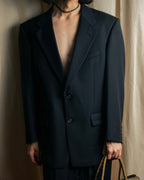 "YVES SAINT LAURENT" Classical tailoring shadow stripe pattern set up