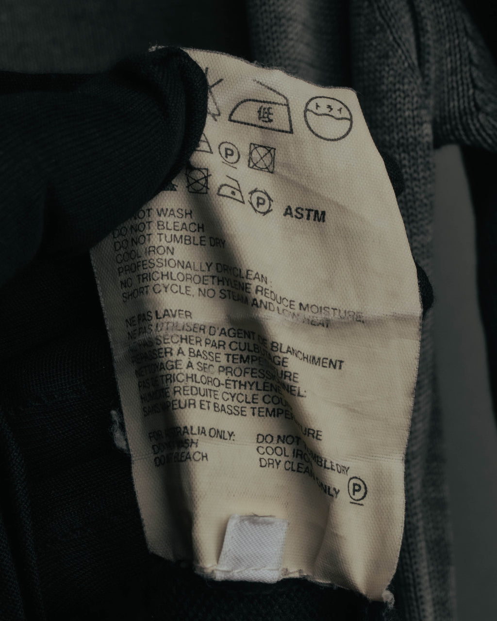 "PRADA" 90's-00's Minimal cotton zip cardigan
