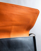 "Chloe" Leather &amp; canvas combination design chain crossbody bag