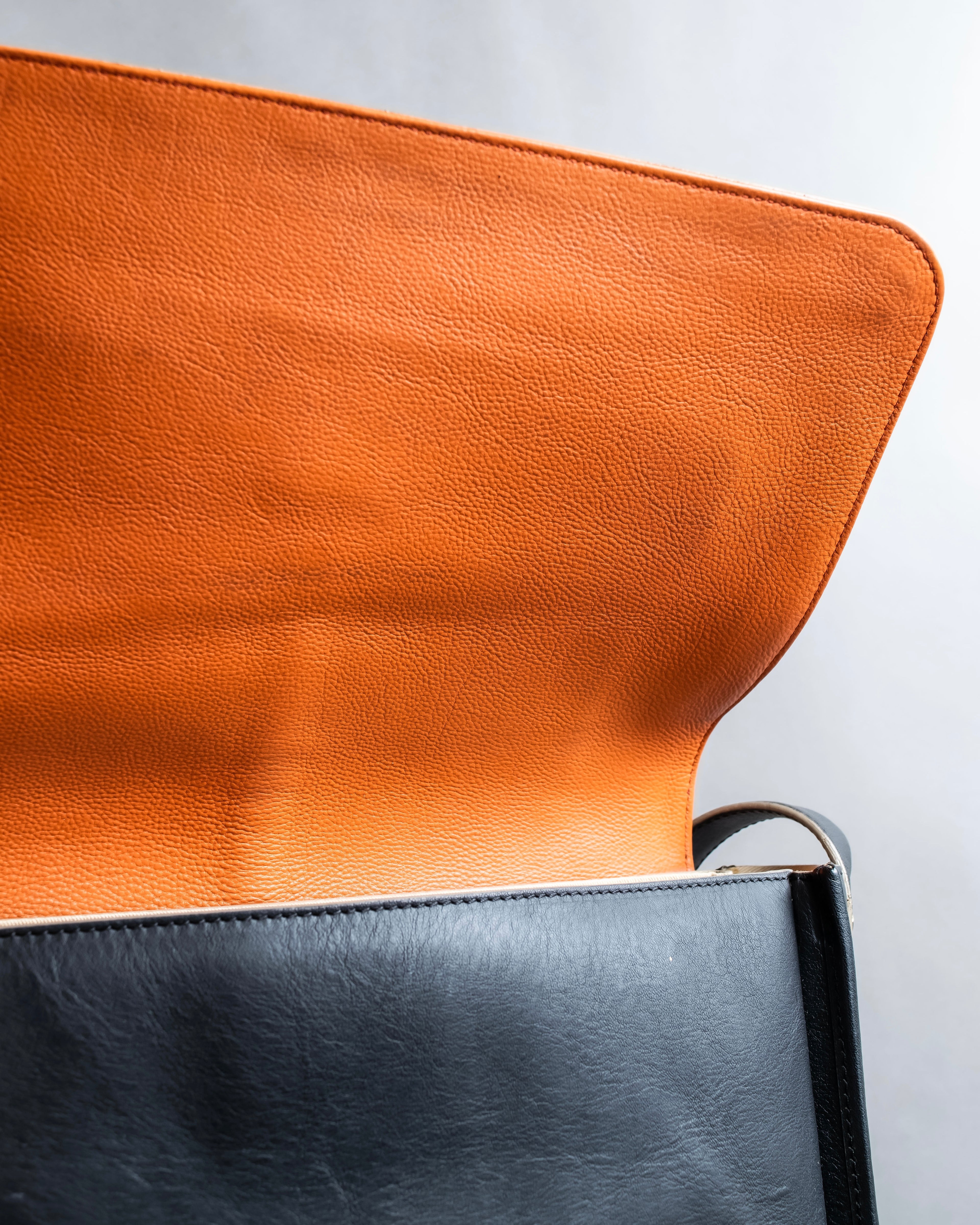 "Chloe" Leather &amp; canvas combination design chain crossbody bag