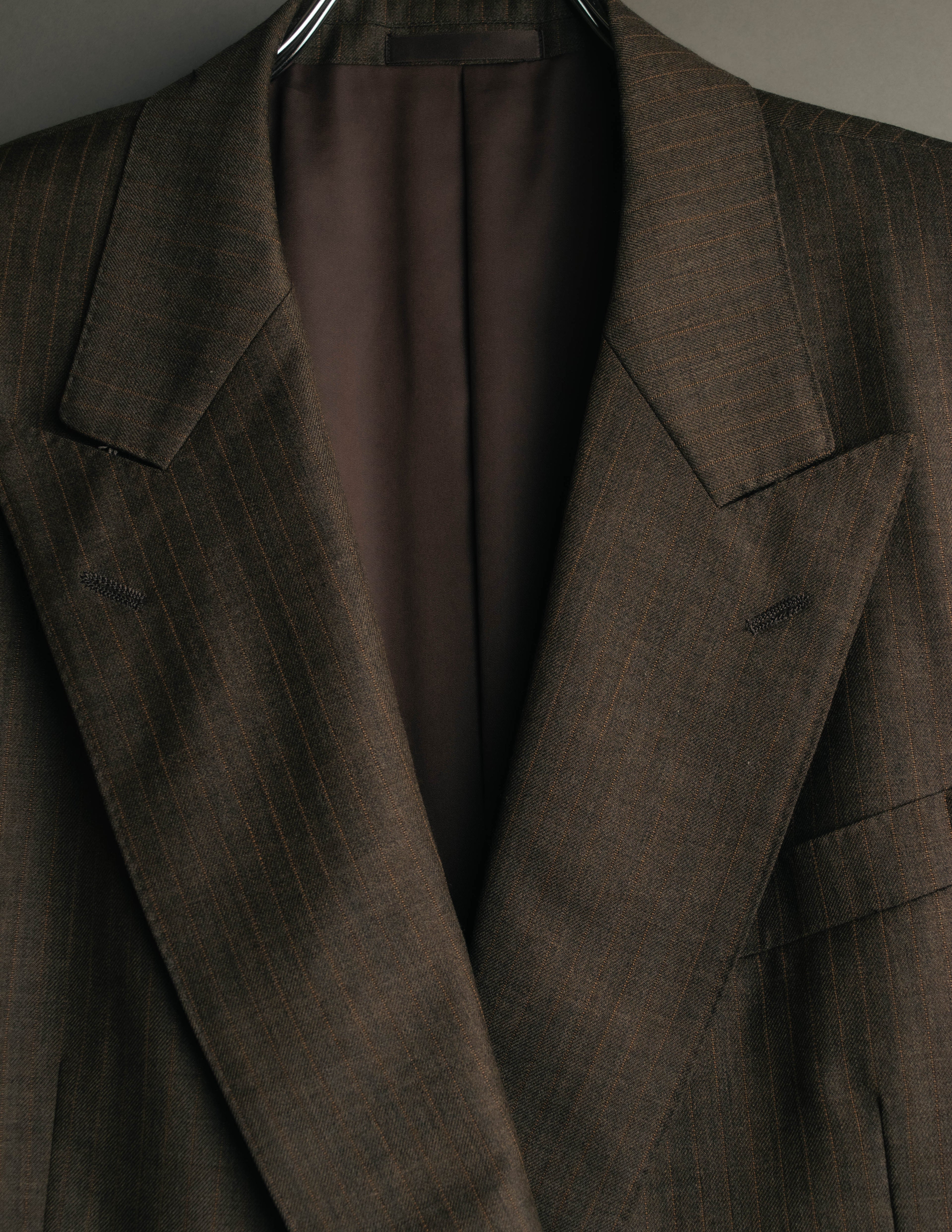 "BURBERRY LONDON" 00's-10's Classic striped double-breasted wool suit