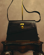 "Thierry Mugler" 80's-90's Architectural leather shoulder bag