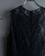 "D&amp;G" Botanical pattern lace shift dress