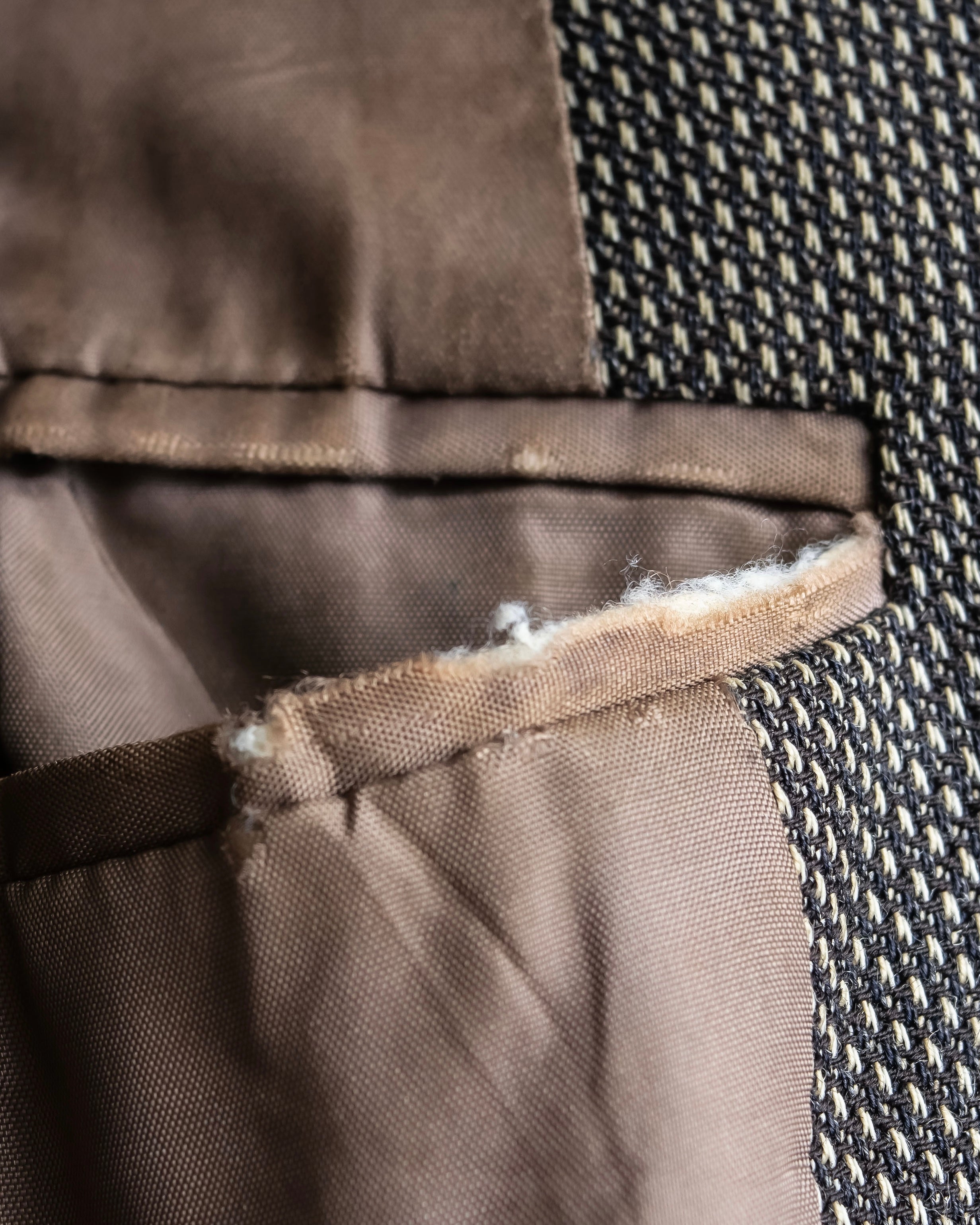 "HUGO BOSS" Woven pattern oversized 3 button tailored jacket