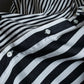 "GIVENCHY" Asymmetrical stripe pattern different thicknesses shirt