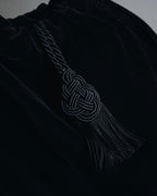 "LOEWE" Late 80s-Early 90s velvet knot tassel handbag