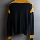 "Vivienne Westwood" Two-tone ribbed switching cardigan