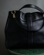 "Salvatore Ferragamo" Vertical gancini drawstring hobo bag