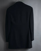 "FENDI" 80’s-90’s viscose blend structured tailored jacket