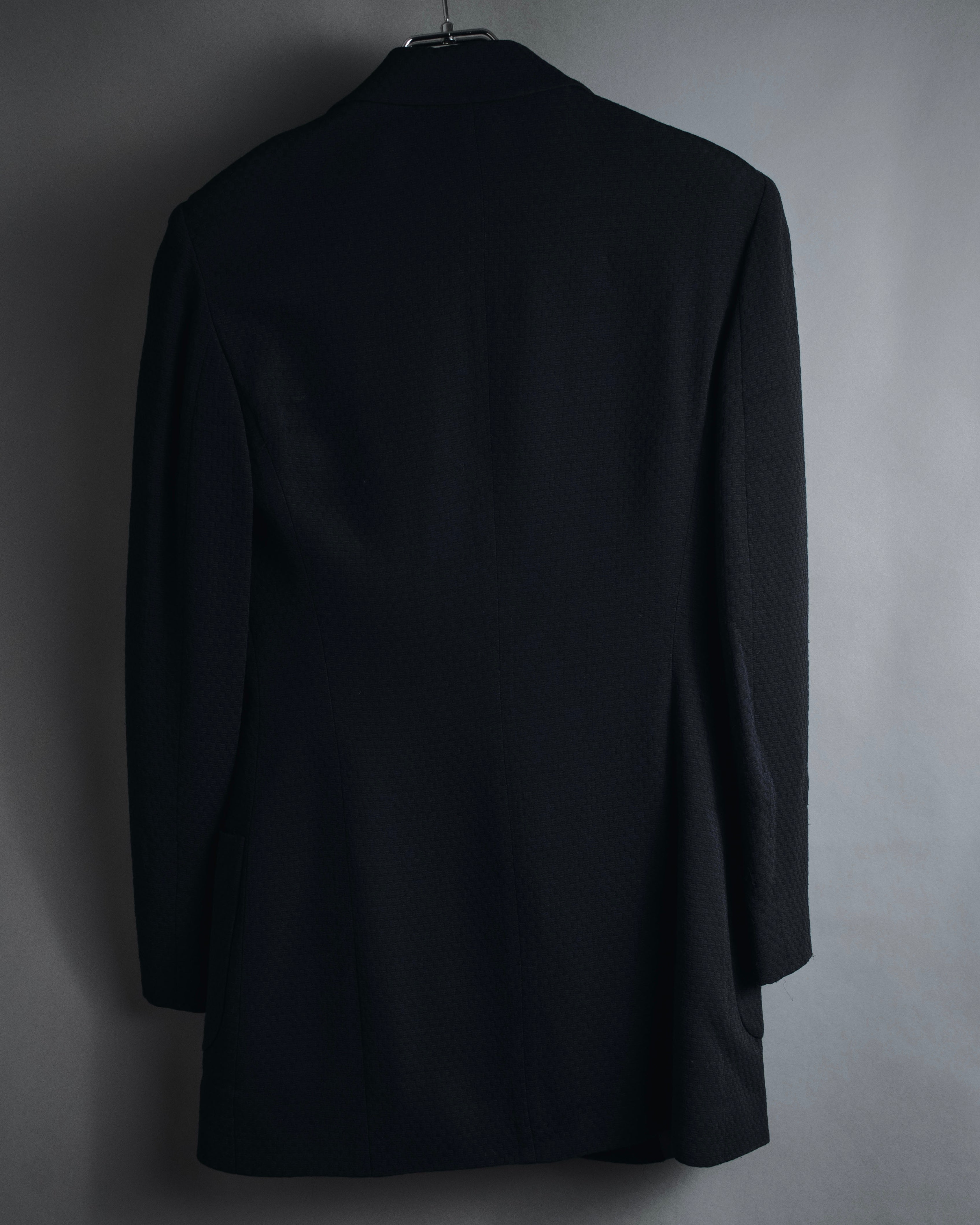 "FENDI" 80’s-90’s viscose blend structured tailored jacket