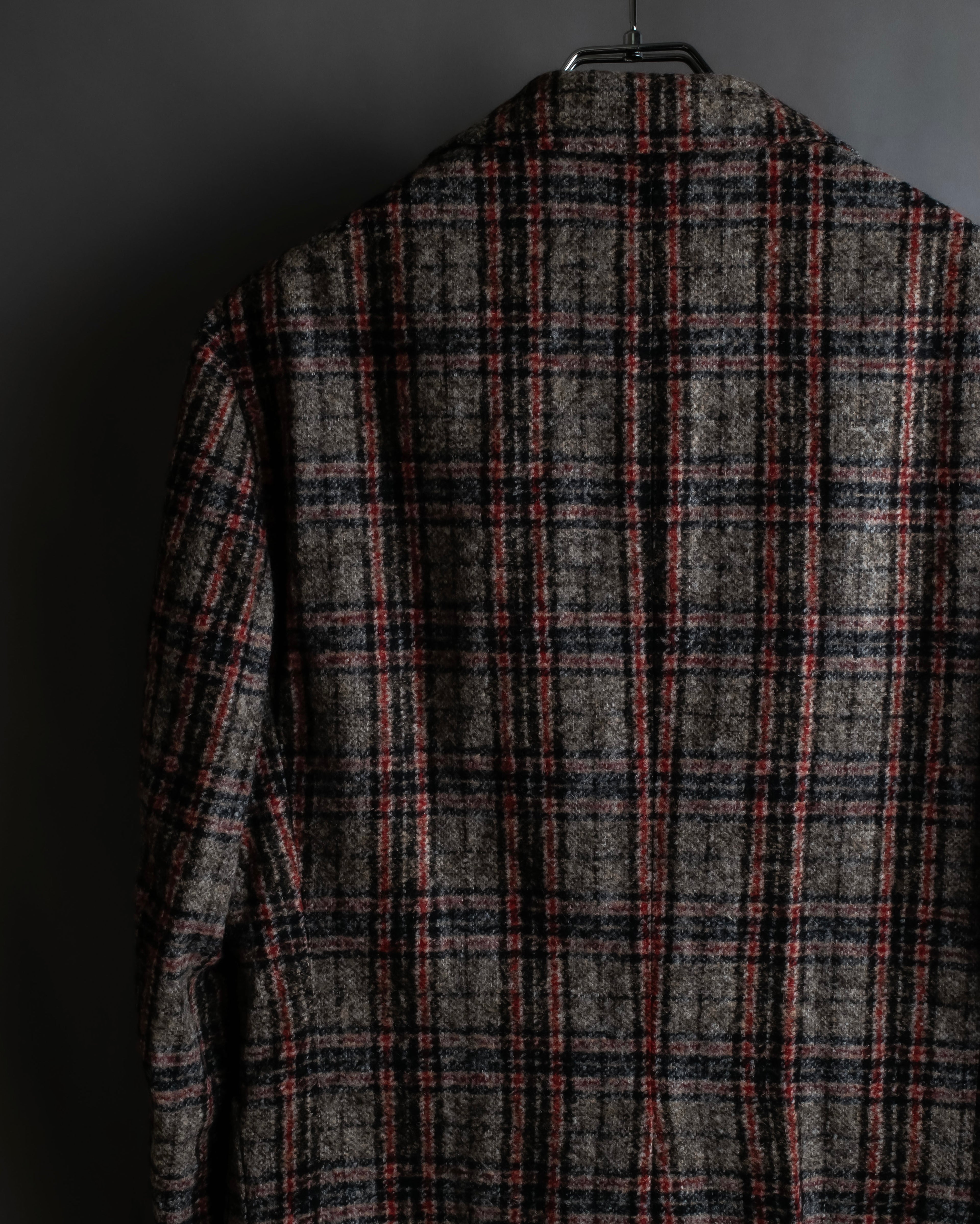 "Ernesto" Multicolor checked tailored jacket