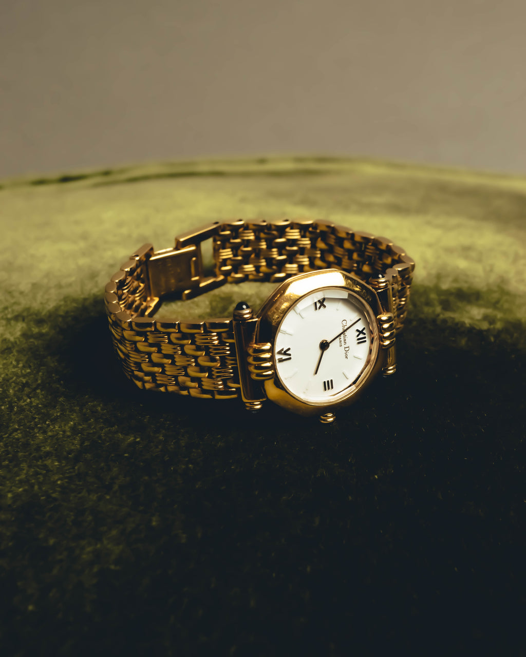"Christian Dior" 80's-90's Gold plated wristwatch