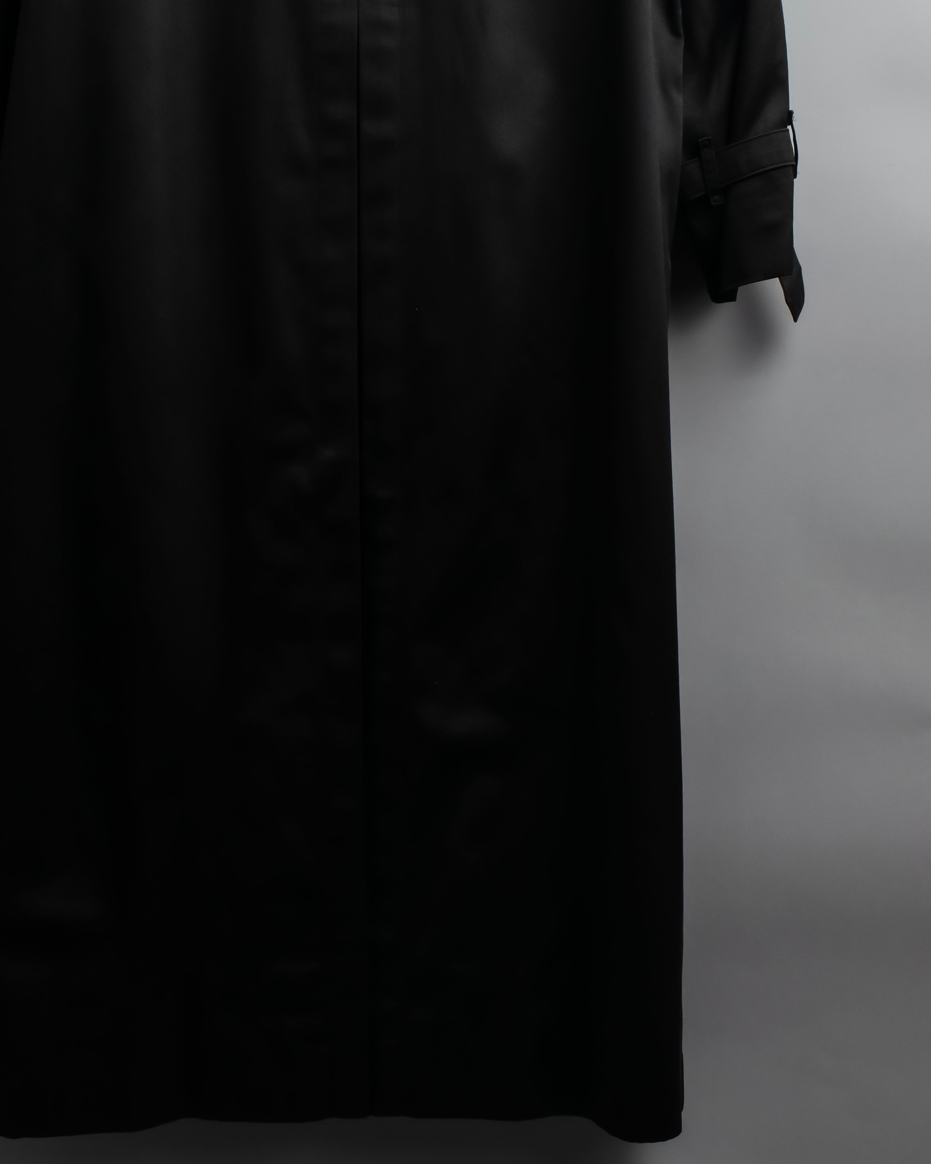 "BURBERRYS" Traditional detail double-breasted stand color trench coat