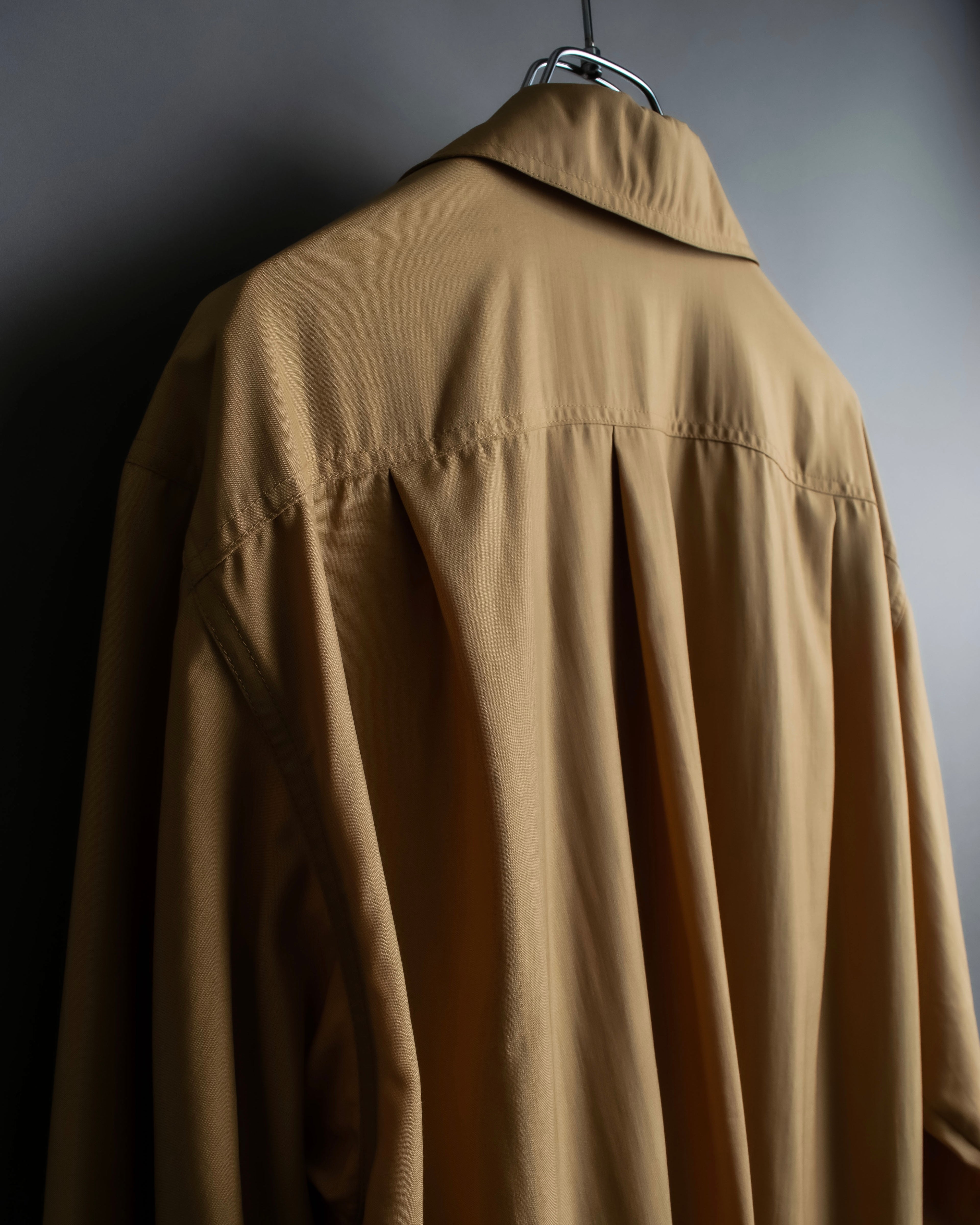 "GUCCI" silk blended shirt jacket