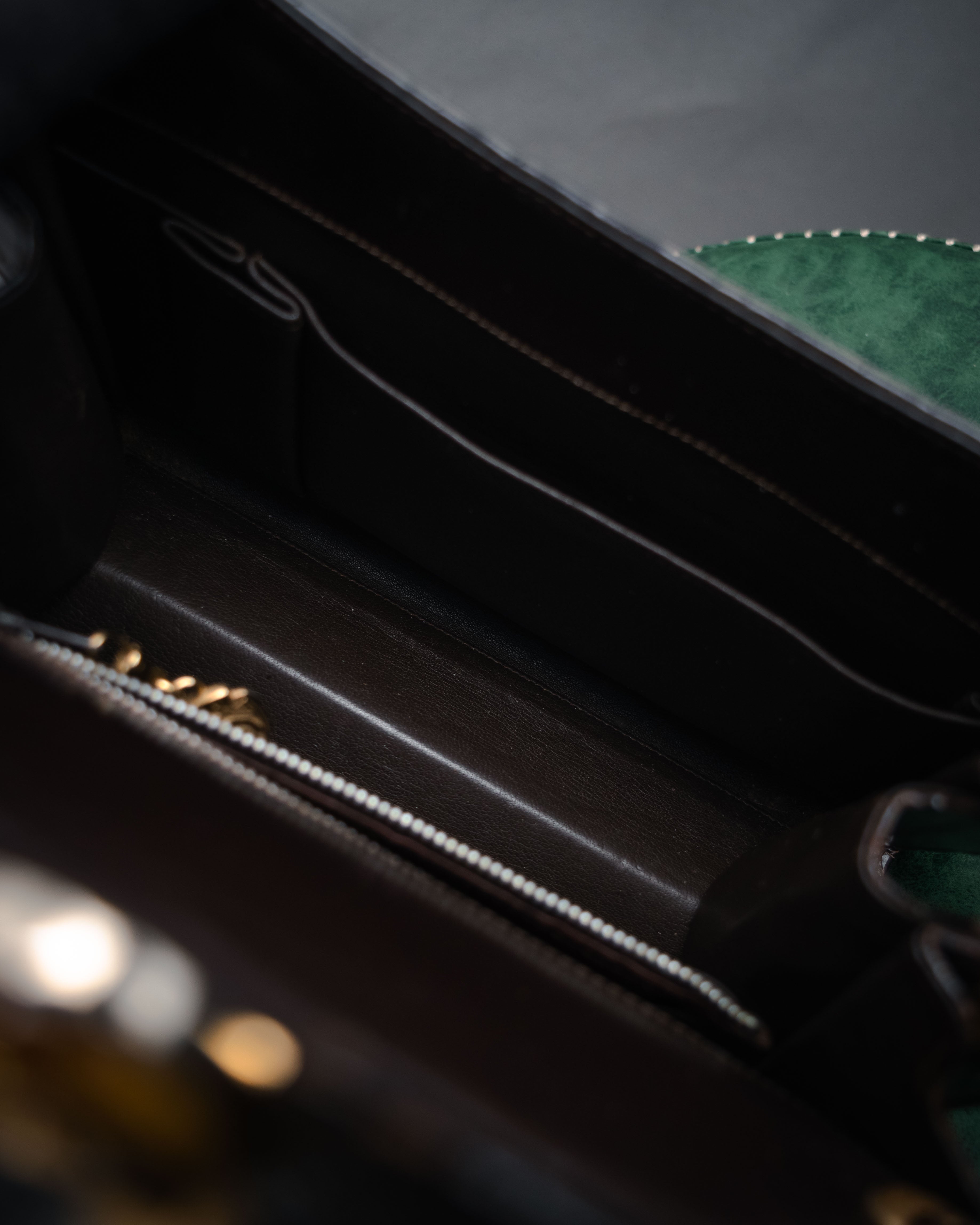 –SPECIAL– “GUCCI” 50’s-60’s Crocodile leather top handle bag