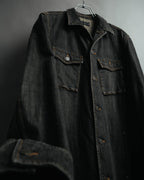 -MOOD MILLÉSIMES- 00’s faded black denim shirt jacket