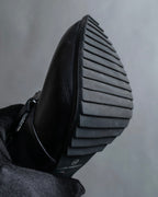 Alexandar McQueen" Studs & belt design heel boots