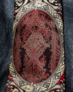 "GIANFRANCO FERRE" Beautiful botanical and frame design necktie