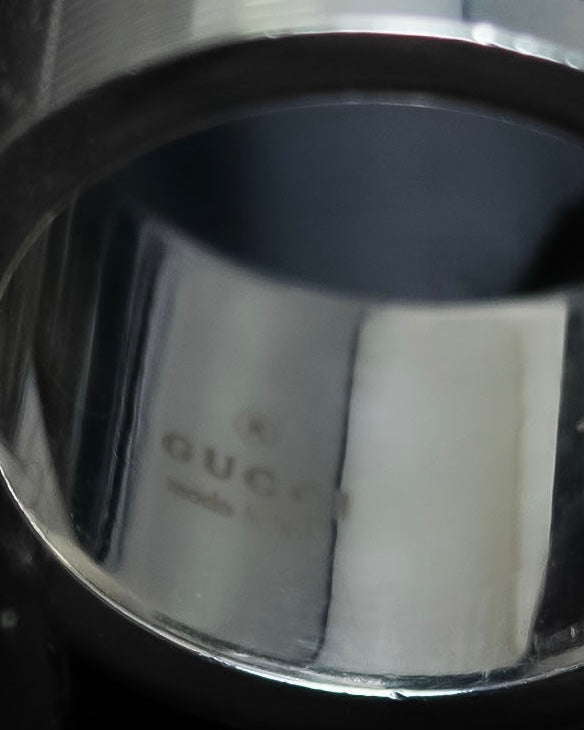 “GUCCI” G logo silver 925 ring