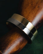 "LOEWE" 10’s Bicolor geometric open-cuff bangle