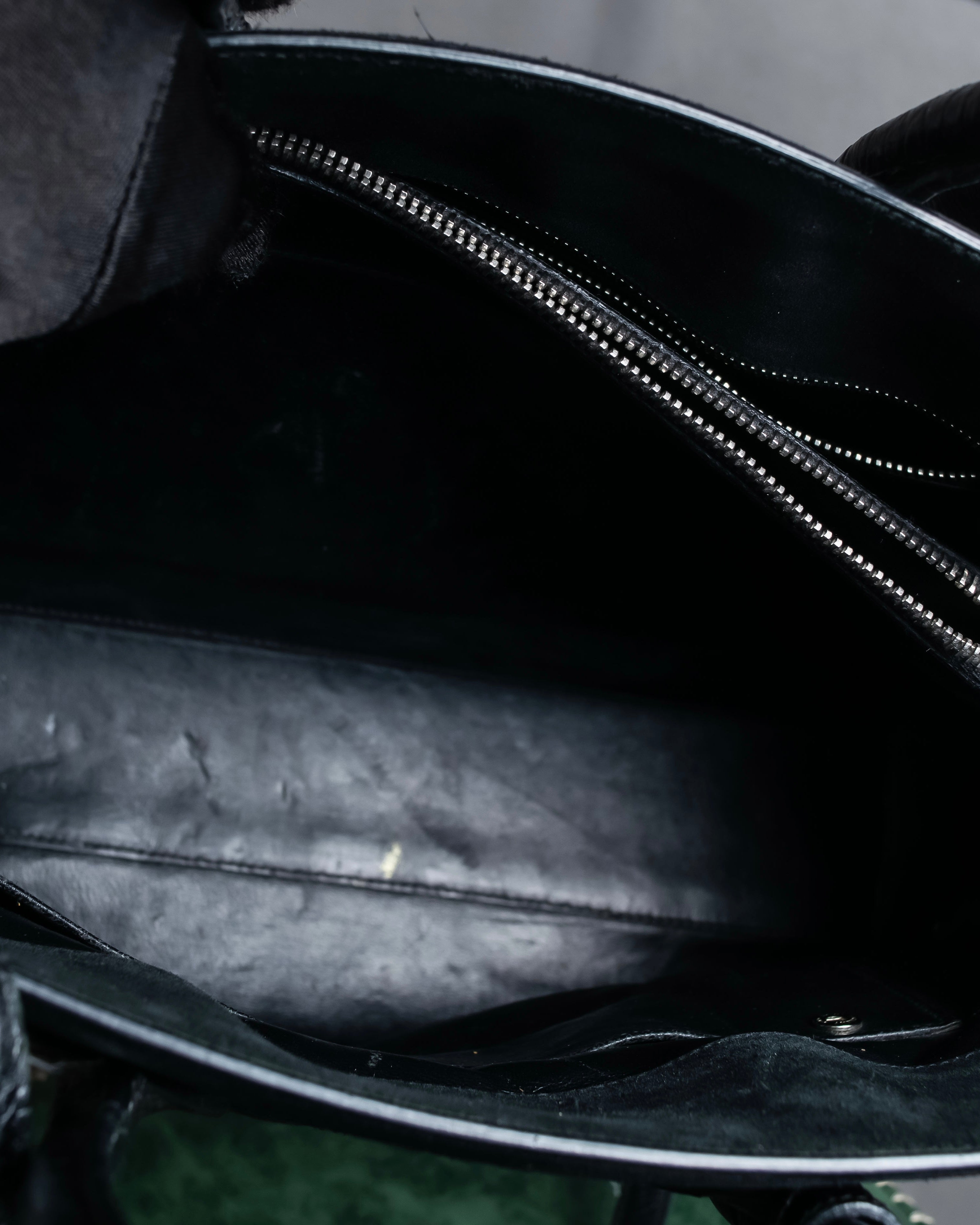 "Saint Laurent" Sac du Jour leather combination 2way bag