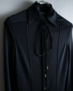 "GUCCI" Drawstring design pintuck long shirt