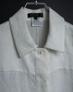 "LOEWE" 00's Fly front linen shirt